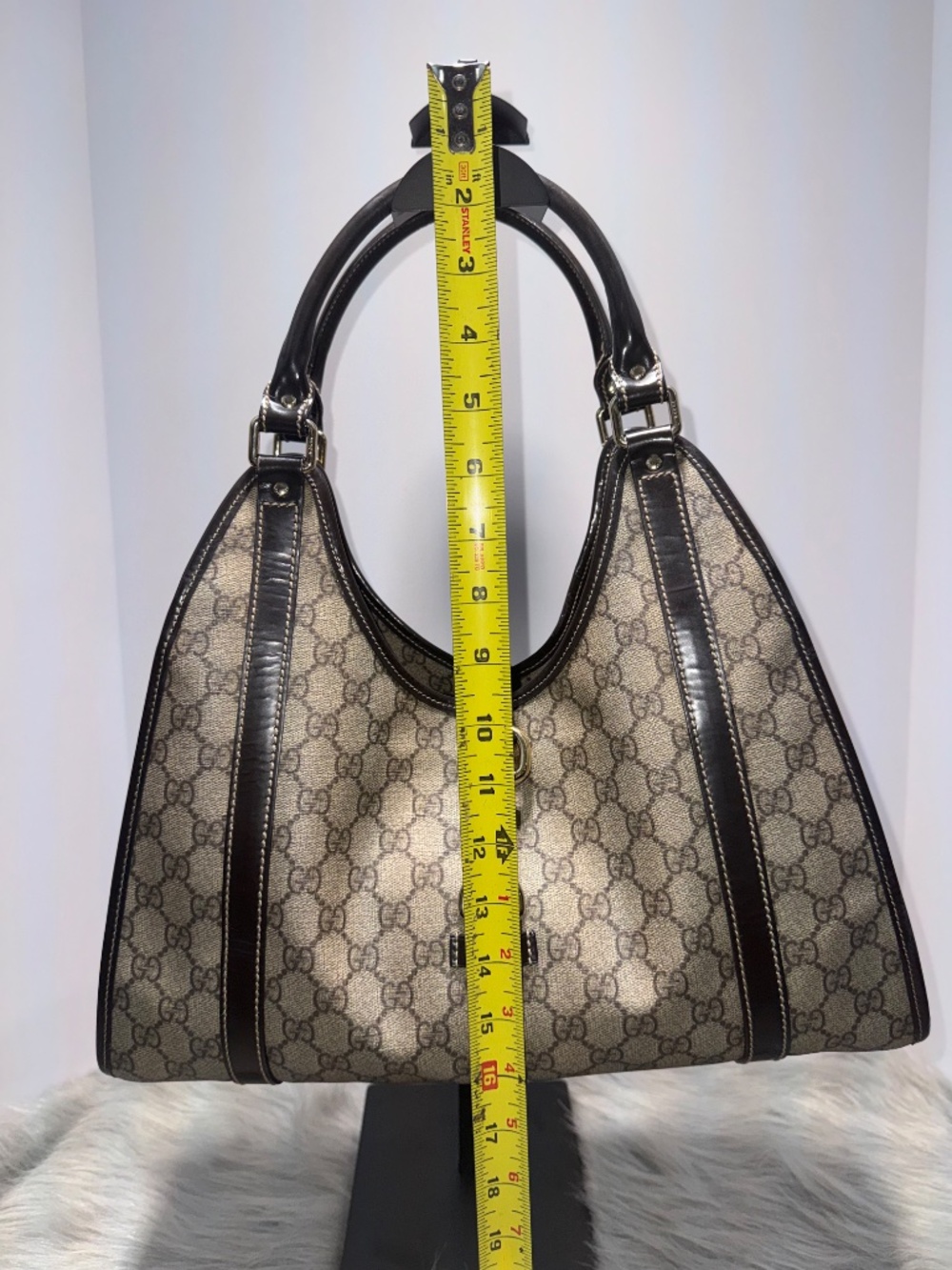 Gucci GG Supreme Joy Bardot Medium Shoulder Bag~w/COA - Picture 12 of 14